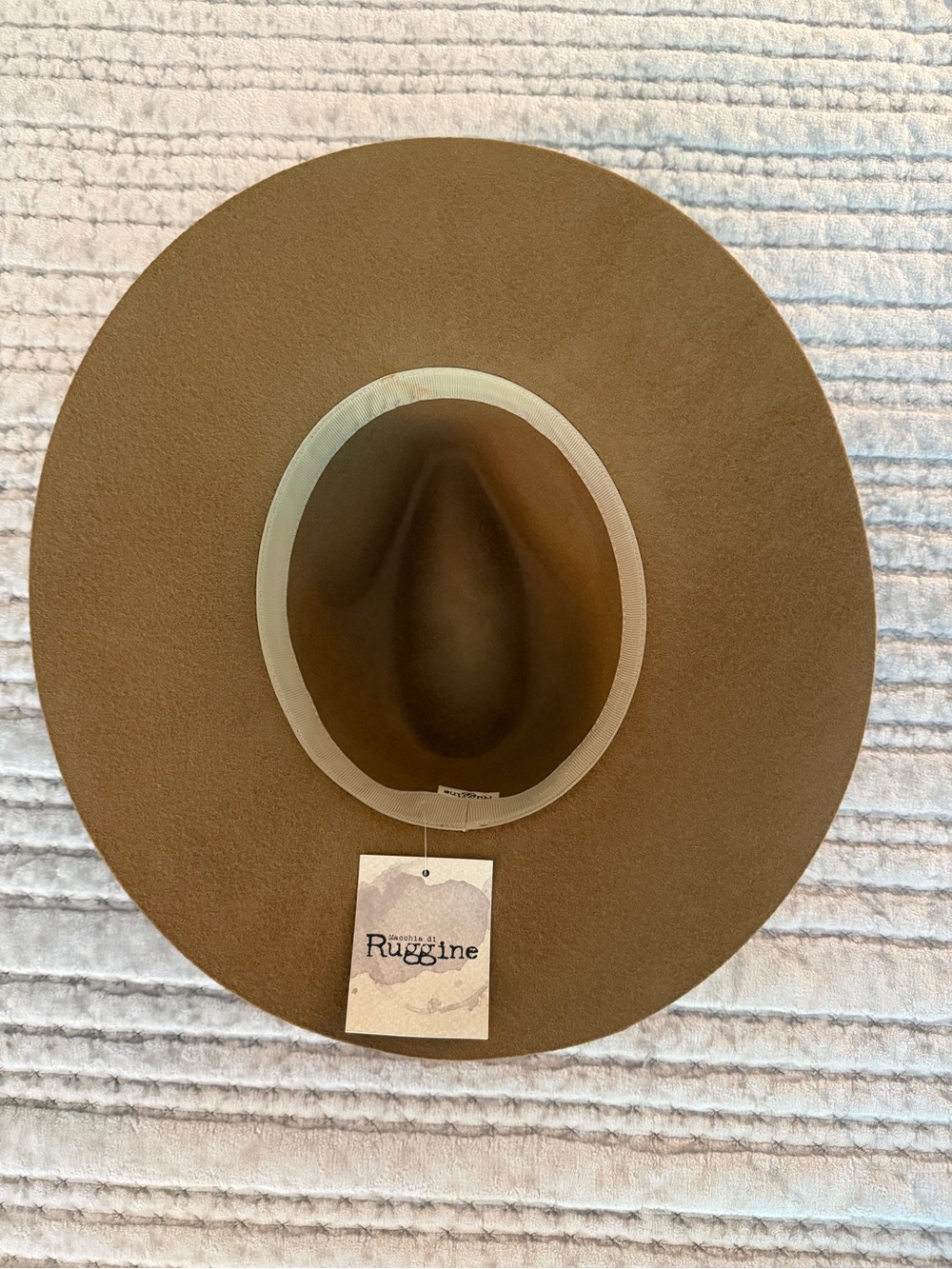 Macchia di Ruggine 100% Wool Wide Brim Fedora/Rancher Hat